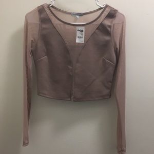 brand new mesh crop top